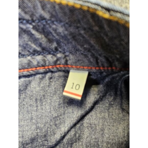 Tommy Hilfiger Lightweight Drawstring Waist Pants Sz 10 Rolled Cuff Straight leg - Picture 6 of 11